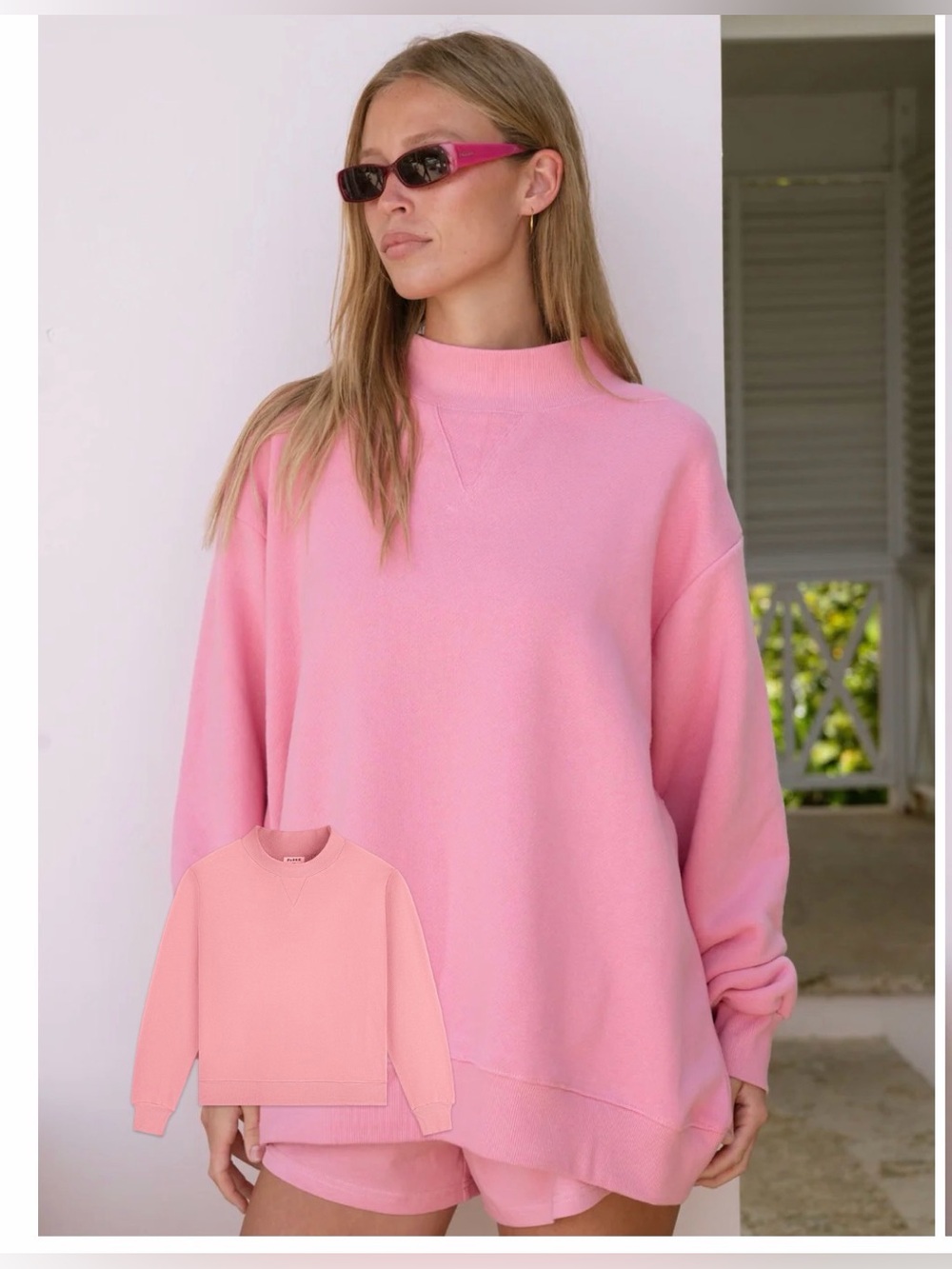 Parke Conch Oversized Pink Heritage Sweatshirt L/XL